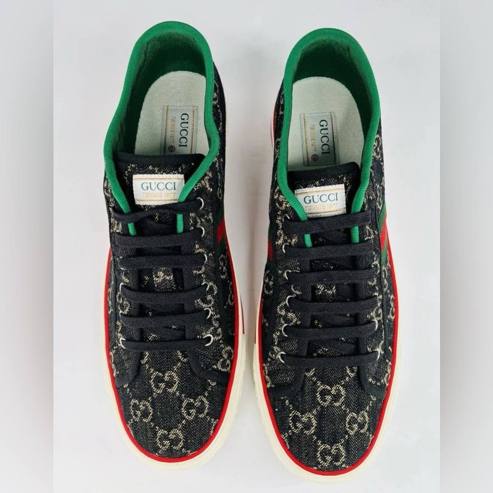 Gucci Tennis 1977 GG Supreme Jacquard Sylvie Sneakers G 14.5 - US 15 - EU 48.5 - Picture 6 of 11
